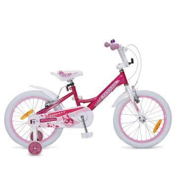 Детски велосипед с помощни колела Byox 18&quot; LOVELY