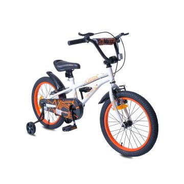 Детски велосипед Byox с помощни колела 18&quot; PIXY Orange