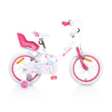 Детски велосипед BYOX със спомагателни колела 16&quot; Little Princess 