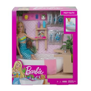 Комплект за игра с кукла Барби в банята BARBIE WELLNESS GJN32