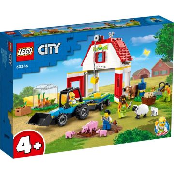 Конструктор LEGO City Хамбар и животни във фермата 60346