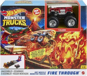 Hot Wheels Monster Truck - Игрален комплект &quot;Fire Through&quot; GYL12