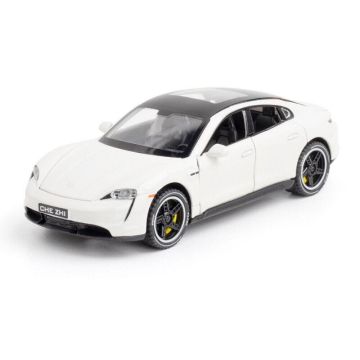 Метална кола Porsche Taycan 1:32 бял