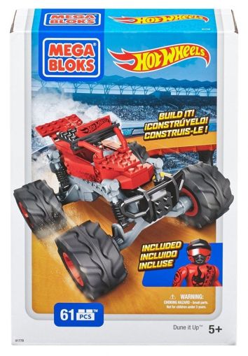 Конструктор Mega Bloks Hot Wheels Monster Truck Червен 61 части