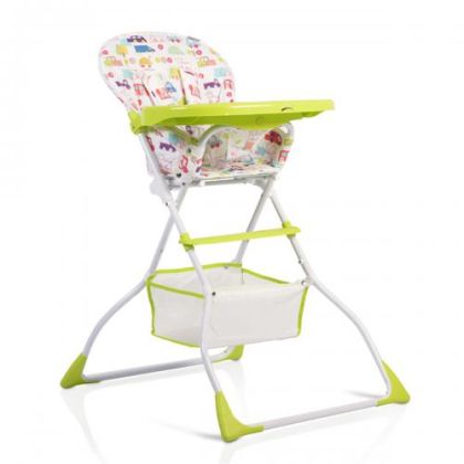 Детски стол за хранене Moove син зелен