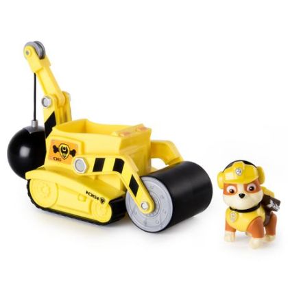 Paw Patrol Строителна машина с валяк и кученце Ръбъл 