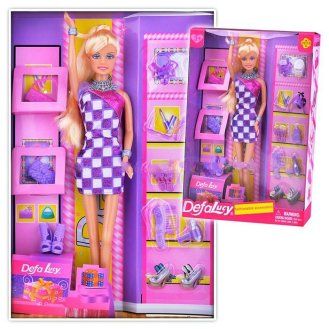 Кукла Defa Lucy с аксесоари -  лилаво каре