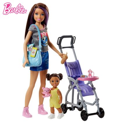 Barbie Skipper Babysitters Кукла Барби детегледачка на разходка