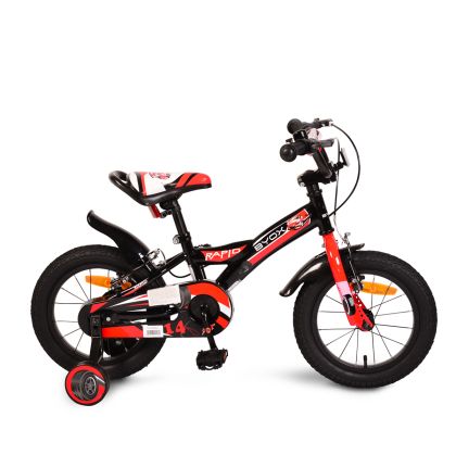 Детски велосипед с помощни колела 14'' Rapid Black