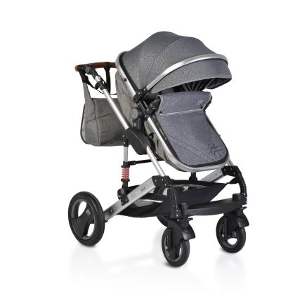 Moni Комбинирана детска количка Gala Premium, сива