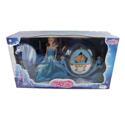 Принцеса елза с музикална каляска Frozen