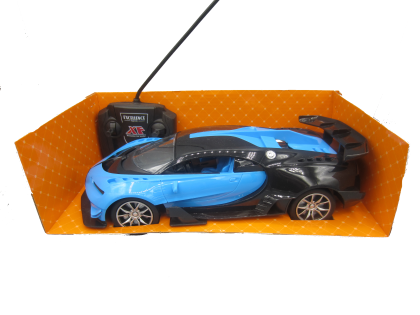 Кола с радио контрол Bugatti синя