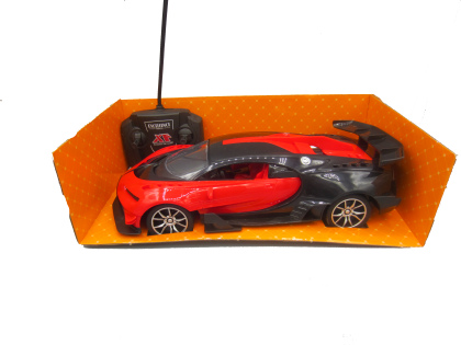 Кола с радио контрол Bugatti червена