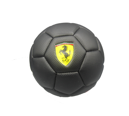 Кожена футболна топка Ferrari черна