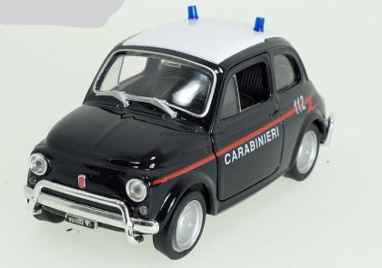 Металeн автомобил с отварящи се врати Fiat Nuova 500 (Carabinieri) 1:34 Welly