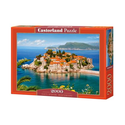 Castorland Пъзел Свети Стефан Черна гора 2000 части - 200580