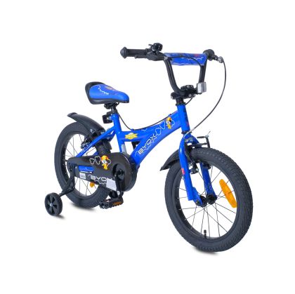 Детски велосипед Byox със спомагателни колела 16" Devil BLUE