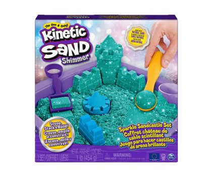  Kinetic Sand Блестящ пясъчен замък, тюркоаз 
