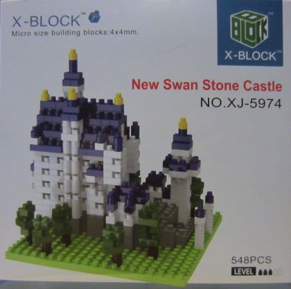 Конструктор с микро елементи New Swan Stone Castle 548 елемента
