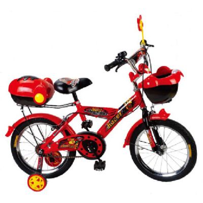 Детски велосипед със спомагателни гуми 1270  син
