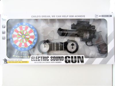 Детски пистолет с лазер и мишена
