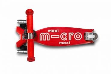 Тротинетки с две колела MAXI RED DELUXE LED