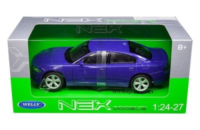 Welly Метална количка 2016 Dodge Charger Blue 1:24 