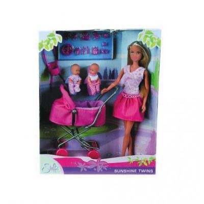 Steffi Love Кукла с бебета близнаци в количка