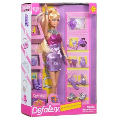 Кукла Defa Lucy с аксесоари лилава с розово
