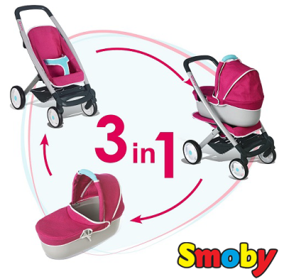 Smoby Детска количка за кукли 3 в 1 Quinny Maxi Cosi 7600253198