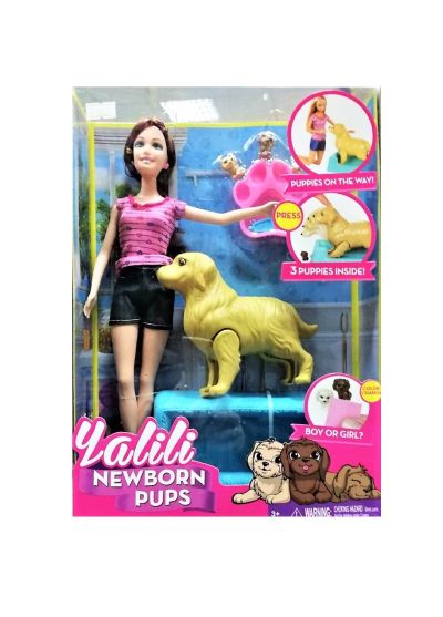 Кукла с бременно куче с кученца YT033