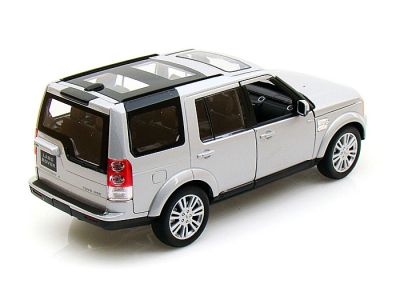 Welly Метална количка Land Rover Discovery сребрист 1:24