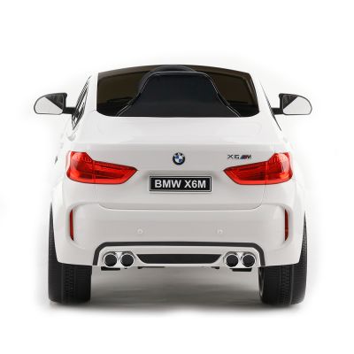 Акумулаторен джип BMW X6M  JJ2199-12V с меки EVA гуми бял