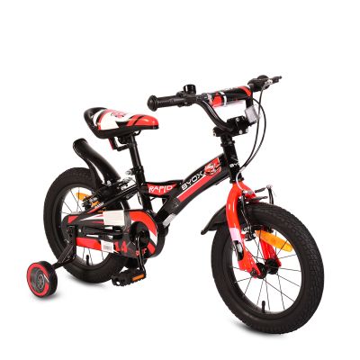 Детски велосипед с помощни колела 14'' Rapid Black