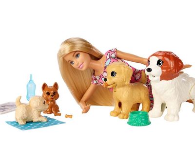 Кукла Barbie Барби Комплект кукла с кученца