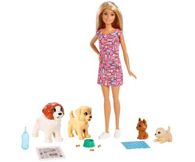 Кукла Barbie Барби Комплект кукла с кученца