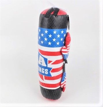 Детска боксова круша с ръкавици USA