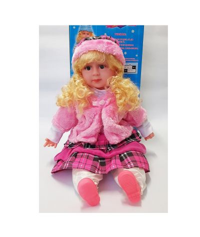 Интерактивна кукла Мелиса пееща и говореща играчка 60 см каре