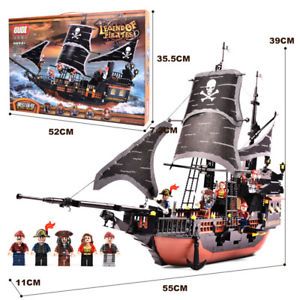 Конструктор Черен Пиратски кораб GUDI 9115