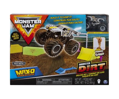 Комплект за игра Monster Jam Max-D, с кинетичен пясък