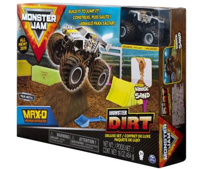 Комплект за игра Monster Jam Max-D, с кинетичен пясък