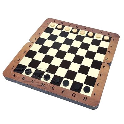 Класически дървен шах и табла 3 в 1 голям