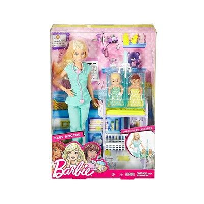 Кукла Барби акушерка с бебета Barbie DHB63