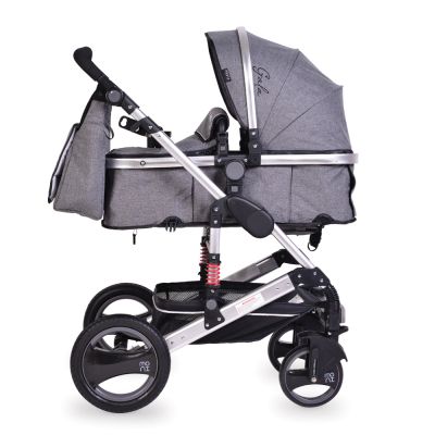 Комбинирана бебешка количка Gala сива