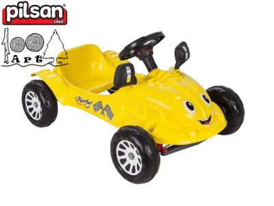 Детска Кола с педали Herby жълта Pilsan 07302