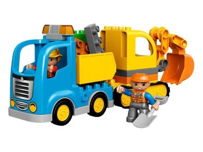 Конструктор LEGO DUPLO Камион и багер с вериги 10812