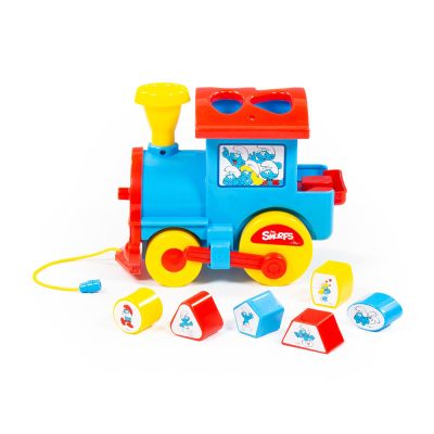 Сортер локомотив The Smurfs с форми за сортиране Polesie Toys - 64363