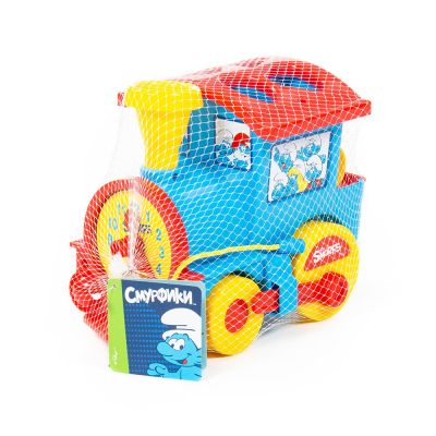 Сортер локомотив The Smurfs с форми за сортиране Polesie Toys - 64363