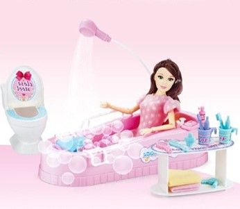 Комплект кукла в баня с вана