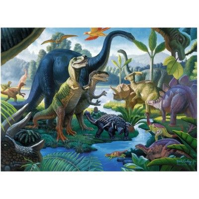 Детски пъзел Ravensburger 100 ел. Гигански динозаври 10740